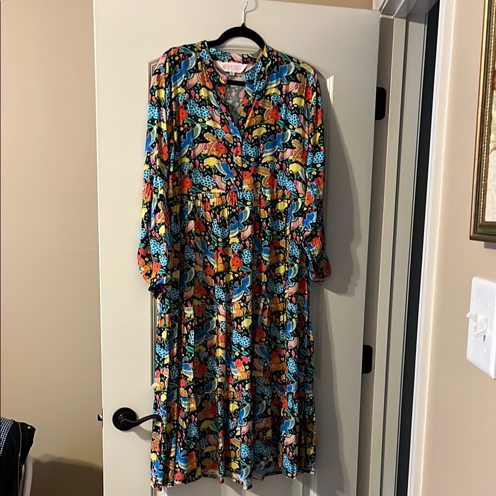 Colorful Floral Women's Dress